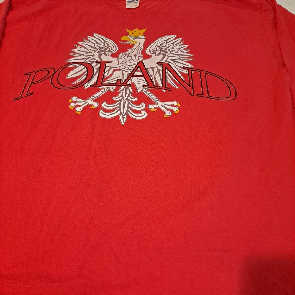 Long Sleeve tshirt celebrating Poland. SIZE 2XL